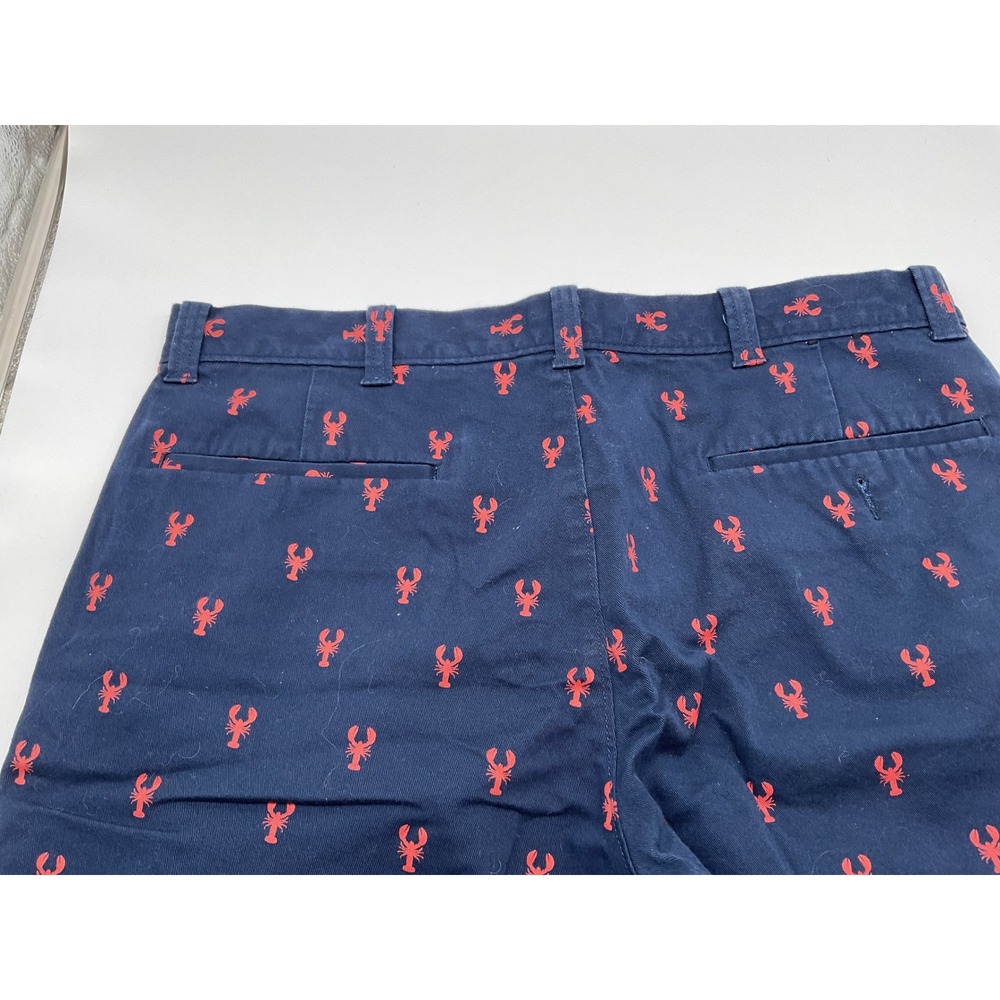 J.Crew Lobster Print Shorts Preppy Casual Flat Front Size 33 - Picture 8 of 10